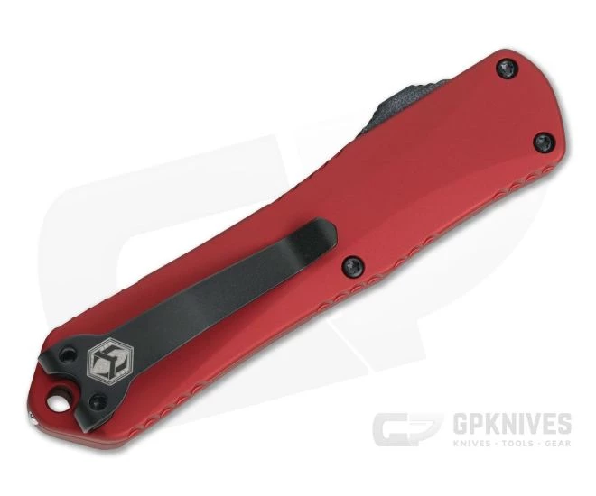 Heretic Knives Manticore-E Double Edge Black DLC S35VN Red EDC OTF Automatic H028-6A-RED 2 Heretic Knives Manticore-E Double Edge Black DLC S35VN Red EDC OTF Automatic H028-6A-RED - Image 2