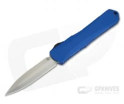 Heretic Knives Manticore-X Double Edge Stonewash Blue OTF Automatic H032-2A-BLUE