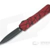 Heretic Knives Manticore-X Double Edge DLC S35VN Red Black Splash OTF Automatic H032-6A-REDBS