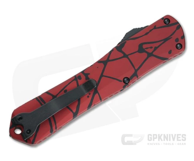 Heretic Knives Manticore-X Double Edge DLC S35VN Red Black Splash OTF Automatic H032-6A-REDBS 2 Heretic Knives Manticore-X Double Edge DLC S35VN Red Black Splash OTF Automatic H032-6A-REDBS - Image 2