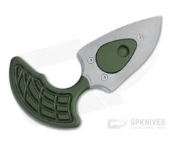 Heretic Knives Sleight Modular Push Dagger Battleworn 20CV Green Aluminum Fixed Blade H050-5A-GRN -Daggers Online Shop h050 5a grn 3