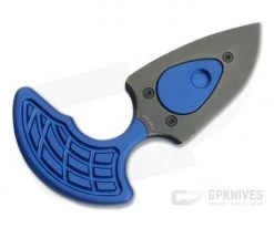 Heretic Knives Sleight Modular Push Dagger Black DLC 20CV Blue Fixed Blade H050-6A-BLU -Daggers Online Shop h050 6a blu 3