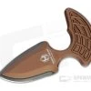 Heretic Knives Sleight Modular Push Dagger Black DLC 20CV Bronze Fixed Blade H050-6A-BRZ