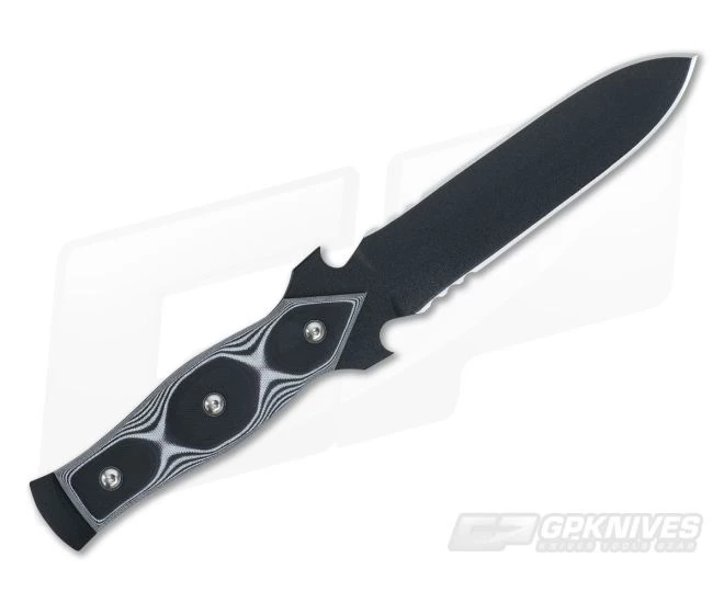 TOPS MAK 7 White/Black G10 Double Edged Dagger 3 TOPS MAK 7 White/Black G10 Double Edged Dagger - Image 3