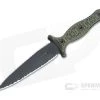 RMJ Tactical Raider Dagger LTD Textured Black 3V Dirty Olive G10 Fixed Blade