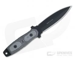 TOPS Ranger's Edge Dagger Black 1095 Black Linen Micarta Double Edge Fixed Blade RE3010 5 TOPS Ranger's Edge Dagger Black 1095 Black Linen Micarta Double Edge Fixed Blade RE3010 -Daggers Online Shop re3010 3