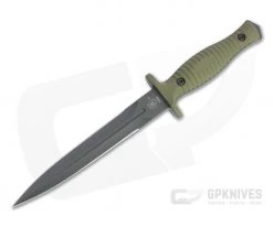 Spartan-George V-14 Dagger Black S45VN OD Green G10 Kydex Sheath Fixed Blade SB27BKGRKYBK