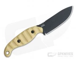 TOPS Viper Scout 4.0 Black 1095 Antique White Micarta Fixed Blade VPS-01 -Daggers Online Shop vps 01 3