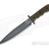 TOPS Knives Wild Pig Hunter Green Canvas Micarta