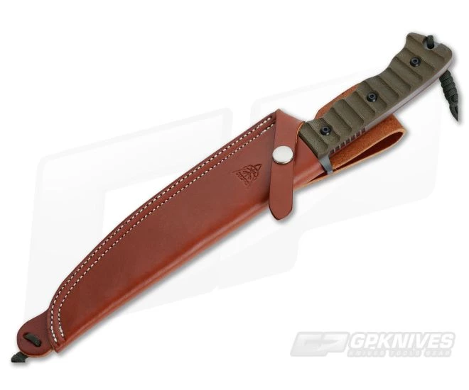 TOPS Knives Wild Pig Hunter Green Canvas Micarta 2 TOPS Knives Wild Pig Hunter Green Canvas Micarta - Image 2